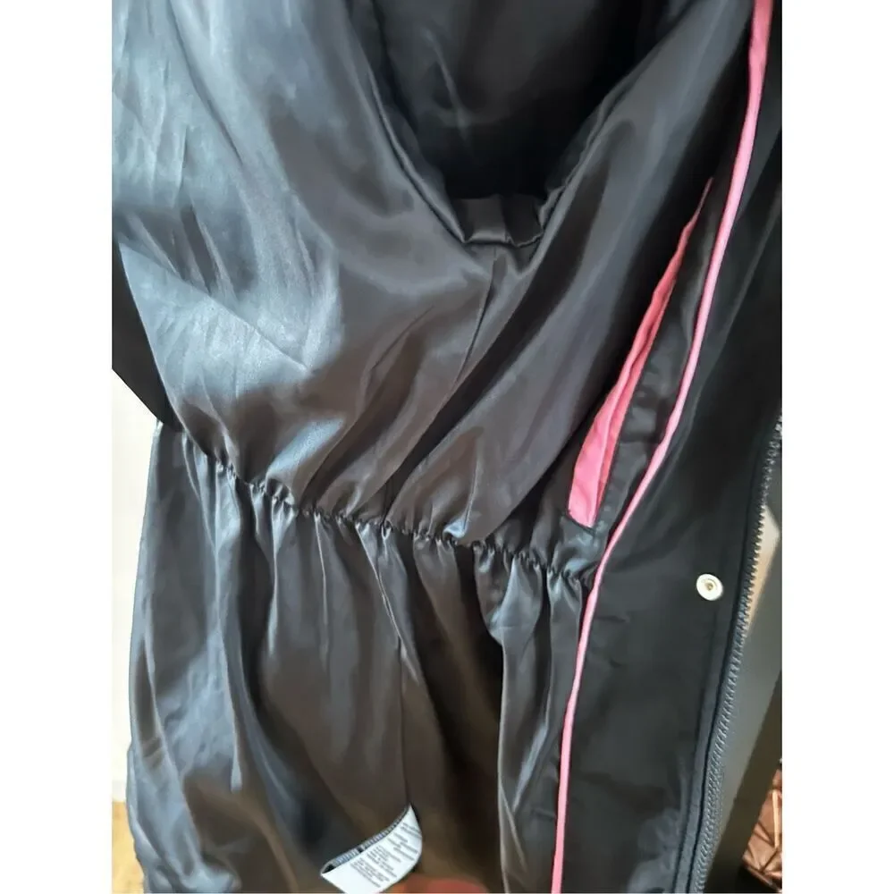 Kate spade  black raincoat size xs with a hoodie